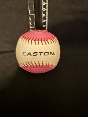 Easton Soft Training Baseball 9" Pink White Synthetic Cover Training